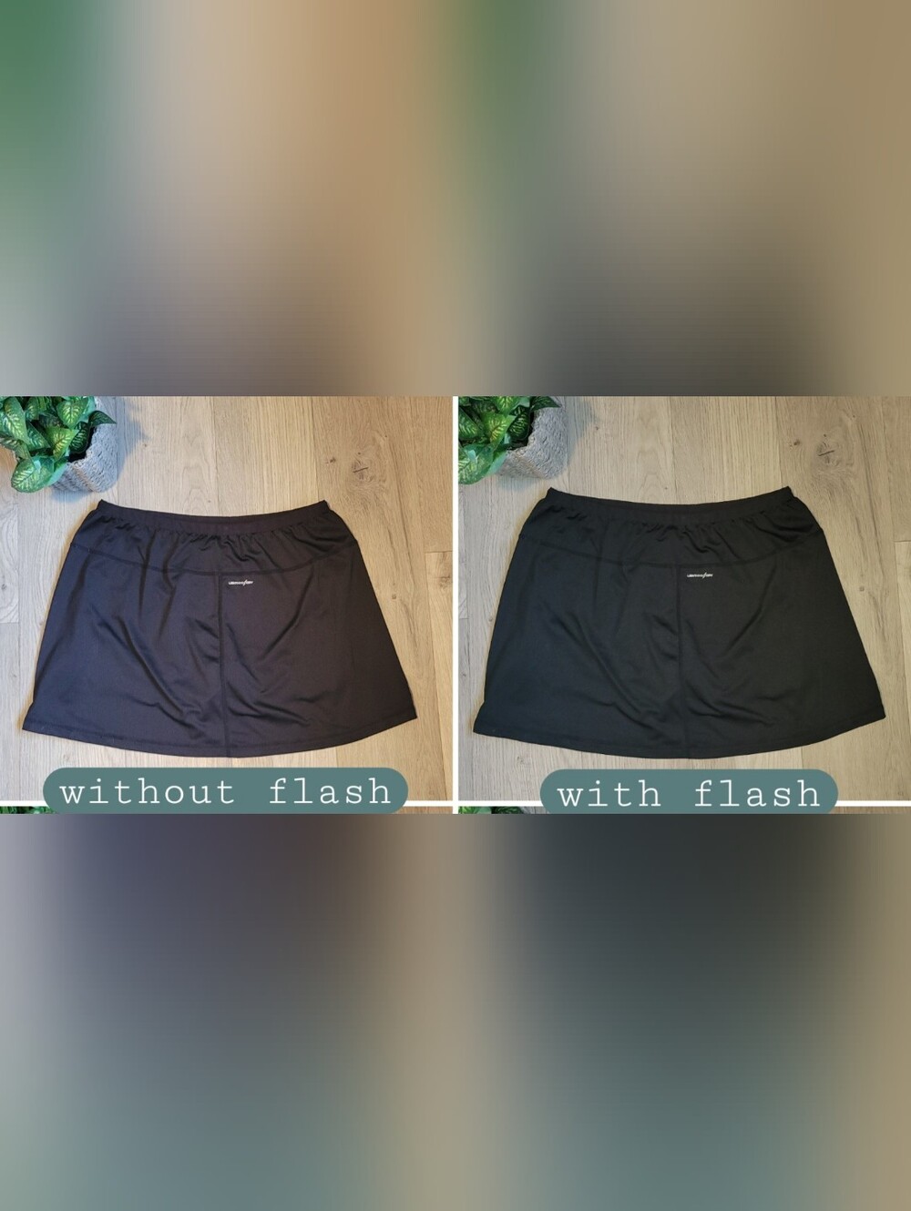 New Balance Lightning Dry Black Athletic Skorts (Skirt + Built-in Short), Medium - Picture 15 of 16